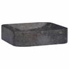 vidaXL Umivalnik črn 40x40x10 cm marmor