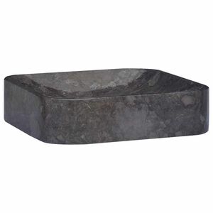 vidaXL Umivalnik črn 40x40x10 cm marmor