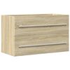 vidaXL Omarica za umivalnik starinski les 80x38,5x48 cm inženirski les