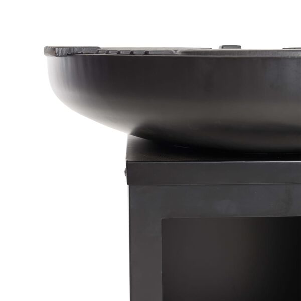 RedFire Zunanja žar plošča Plancha Matanzas jeklo mat črna