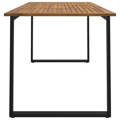 vidaXL Vrtna miza z nogami U oblike 160x80x75 cm trden akacijev les