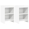 vidaXL Posteljne mize 2 pcs Bela 40 x 30 x 60 cm Inženirski les