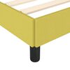 vidaXL Posteljni okvir brez vzmetnice zelen 200x200 cm blago
