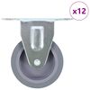 vidaXL Fiksna kolesa 12 kosov 75 mm