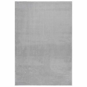vidaXL Pralna preproga mehka puhasta 160x230 cm protizdrsna siva
