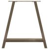 vidaXL Noge za jedilno mizo v obliki črke A, 2 kosa, 80 x (72-73) cm, jeklo