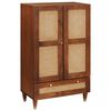 vidaXL Visoka omara Rjava 60 x 33,5 x 100 cm Masiven les manga