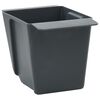 vidaXL Cvečni zaboji za euro palete 12 pcs Siva 13,5 x 9 x 9,5 cm