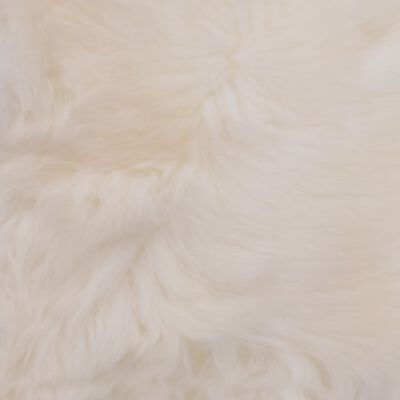 vidaXL Podloge za stol 2 kosa bele 40x40 cm prava ovčja koža