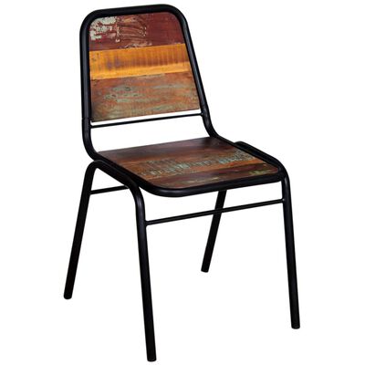 vidaXL Jedilni stoli 4 kosi iz trdnega predelanega lesa