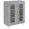 vidaXL Komoda siva sonoma 69,5x34x90 cm inženirski les
