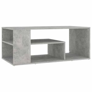 vidaXL Klubska mizica betonsko siva 100x50x40 cm iverna plo&scaron;ča