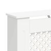 vidaXL Pokrov za radiator bel 112x19x81,5 cm MDF