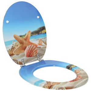 vidaXL Pokrivalo za strani&scaron;če Sveta modra 44 x 38 cm MDF plo&scaron;ča