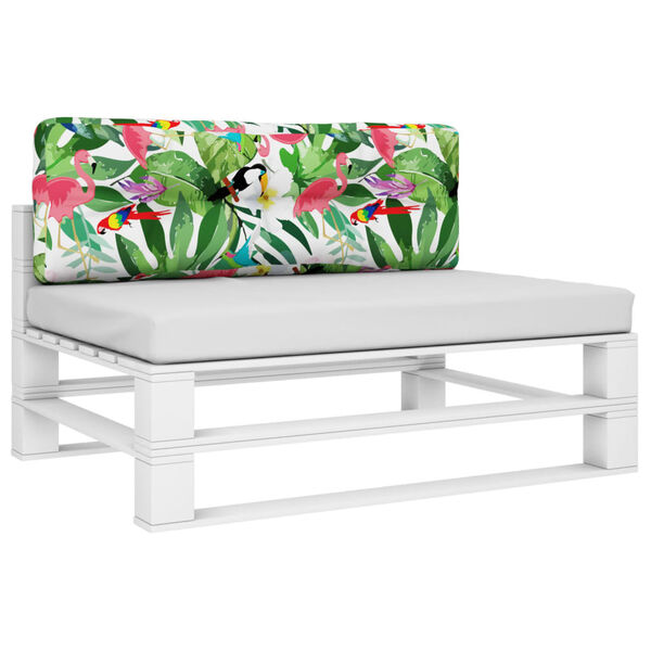 vidaXL Blazina za palete večbarvna 120x40x12 cm blago