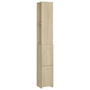 vidaXL Kopalni&scaron;ka omarica sonoma hrast 25x26,5x170 cm inženirski les