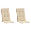 vidaXL Blazine za vrtne stole 2 kosa bež 120x50x3 cm blago