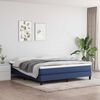 vidaXL Vzmetnica z žepkasto vzmetjo srednje trdote moder 160x200x20 cm blago