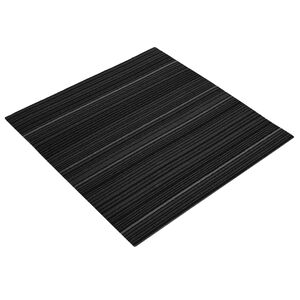 vidaXL Preproga plo&scaron;čica Prugasta temno siva 50 x 50 cm 4 kos