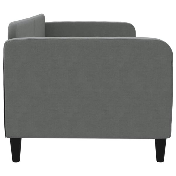 vidaXL Raztegljiva postelja temno siva 80x200 cm blago