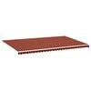 vidaXL Nadomestno blago za tendo oranžno in rjavo 600x350 cm poliester