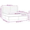 vidaXL Box spring postelja z vzmetnico modra 180x200 cm blago