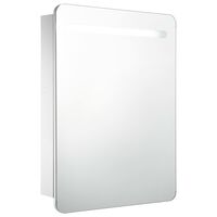 vidaXL LED kopalniška omarica z ogledalom 60x11x80 cm