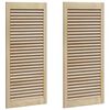 vidaXL Vrata omare 2 kos Naravna 49,5 x 2,1 x 110 cm Trdna borovina