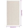 vidaXL Rug "ZIZUR" Cream 80x150 cm Juta videz Notranje in zunanje