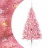 vidaXL Umjetna preddekorirana božićna jelka Roza 180 cm PVC