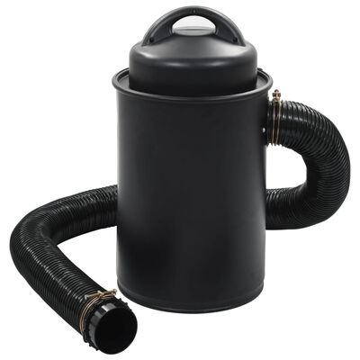 vidaXL Zbiralnik prahu z adapterjem črn 1100 W