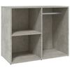 vidaXL Garderobna omarica betonsko siva 80x40x65 cm konstruiran les