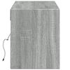 vidaXL Stenska TV omarica z LED lučkami siva sonoma 140x31x38 cm