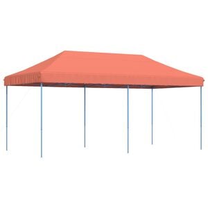 vidaXL Zložljivi pop-up &scaron;otor za zabave terakota 580x292x315 m