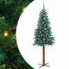 vidaXL Ožja jelka Zelena 180 cm PVC in trden bor