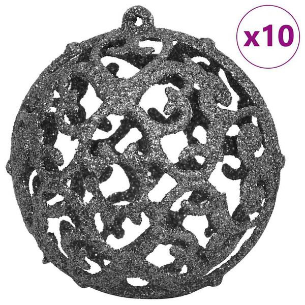 vidaXL Obrnjen umetni predhodno osvetljen božični drevesec s kompleksom kroglic