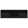 vidaXL TV omarica Črna Orehovina 150 x 33,5 x 45 cm Konstruiran les