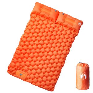 vidaXL Samonapihljivo leži&scaron;če za kampiranje 2 osebi oranžno