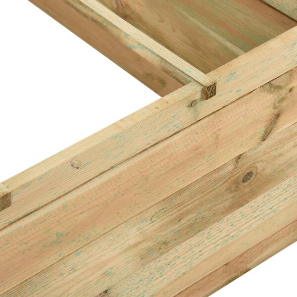 vidaXL Visoka greda impregnirana borovina 120x120x40 cm