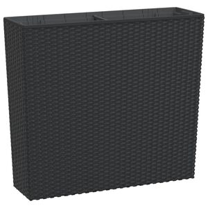 vidaXL Korito z odstranljivo notranjostjo antracit 12 / 44 L PP ratan