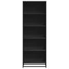 vidaXL Knjižna omara črna 60x35x170,5 cm inženirski les
