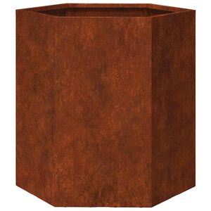 vidaXL Cvetlično korito zarjavelo 40x40x45 cm corten jeklo