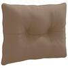 vidaXL Hrbtna blazina PUTTEN 100% poliester Taupe 60 x 40 x 10 cm