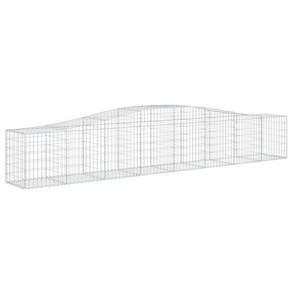 vidaXL Obokane gabion košare 20 kosa 400x50x60/80 cm pocinkano železo