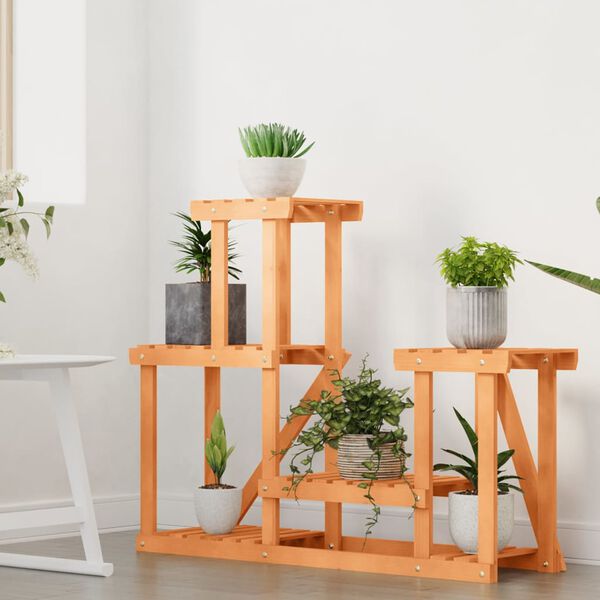 vidaXL Stojalo za rastline 90x25x73,5 cm trden les jelke