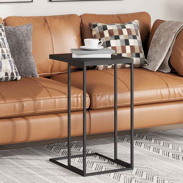 vidaXL Stranska mizica črna 40x30x59 cm konstruiran les