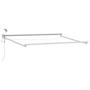 vidaXL Električni zložljivi okvir tende Bela 2,5 x 2 m Aluminij