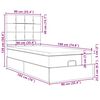 vidaXL Otomanski posteljni okvir z vzmetnicami moder 90x190cm žamet