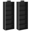 vidaXL Viseč organizator za omaro 2 kosa s 6 policami blago