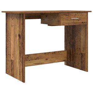vidaXL Miza s predalom Star les 100 x 50 x 76 cm Konstruiran les